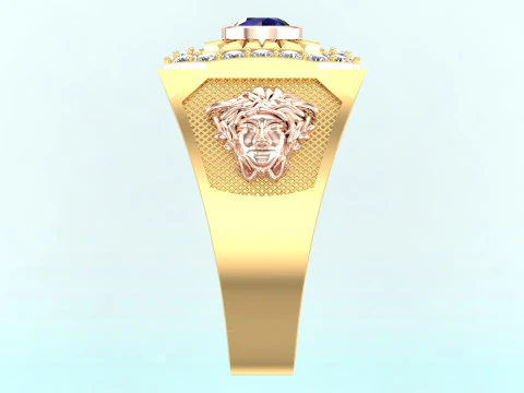 Medusa-ring - Herenring - N955 3D printmodel