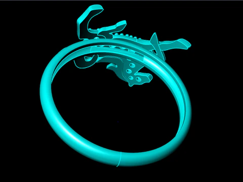 Anel de cavalo - Anel de cavalo feminino - Anel feminino - N1123 Modelo de Impressão 3D