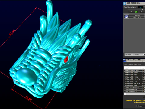 Dragon ring - Men ring - N253 3D Print Model