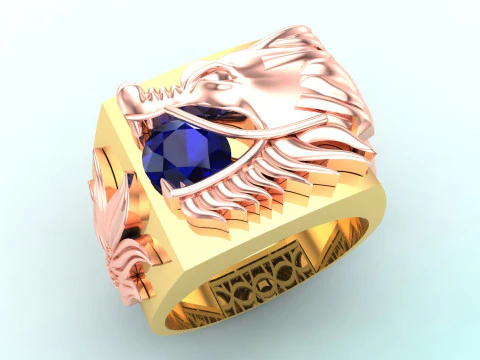 Dragon ring - Men ring - N417 3D Print Model