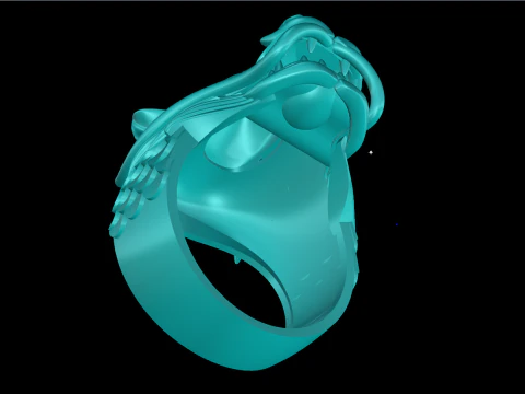 Dragon ring - Men ring - N1105 3D Print Model