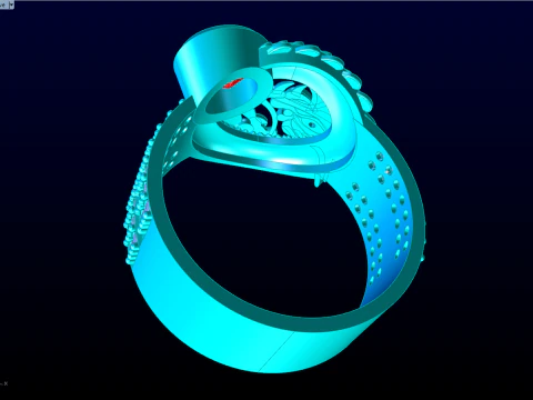 Dragon ring - Men ring - N3131 3D Print Model