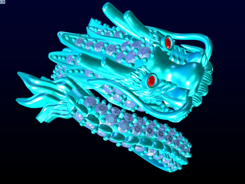 Dragon ring - N6541 3D Print Model