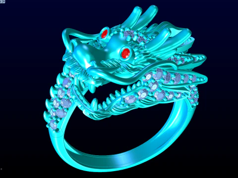 Dragon ring - N6541 3D Print Model