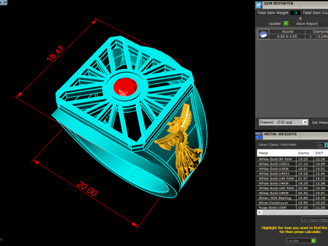 Dragon ring - Phoenix ring - Dragon phoenix ring - N5407 3D Print Model