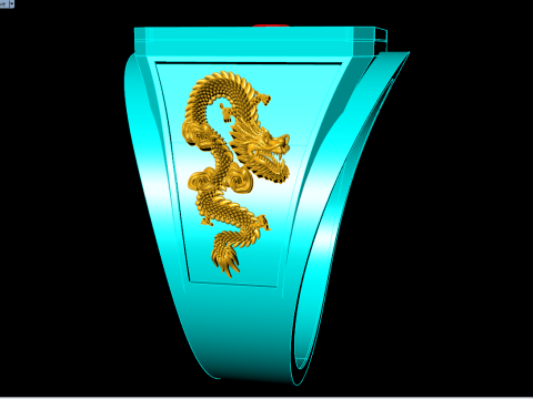 Dragon ring - Phoenix ring - Dragon phoenix ring - N5407 3D Print Model