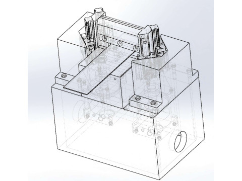 Small hydraulic shearing machine 3Dモデル