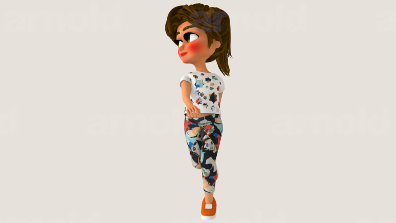Rigged 3D Character for Maya and 3ds Max with Custom Attributes 3D मॉडल .c4d .max .obj .3ds .fbx .stl .blend 