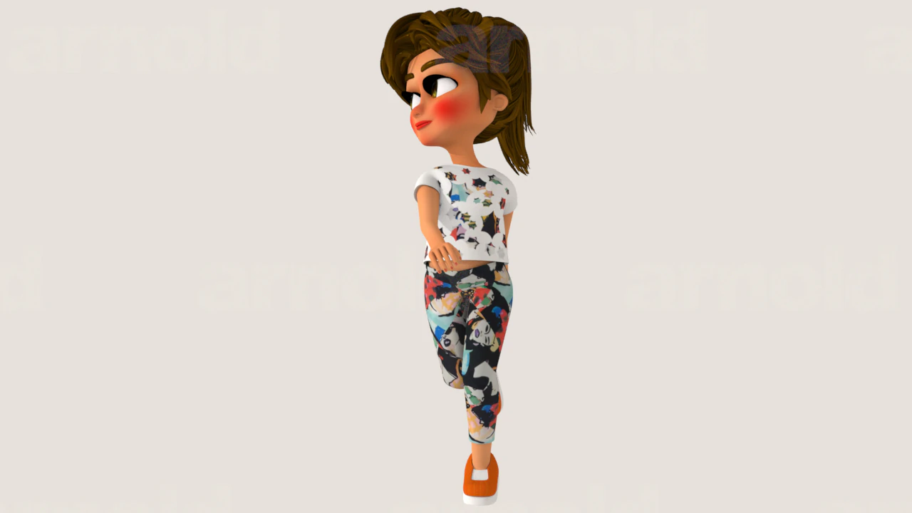 Rigged 3D Character for Maya and 3ds Max with Custom Attributes 3D Model .c4d .max .obj .3ds .fbx .stl .blend 