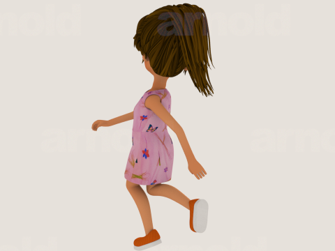 Rigged 3D Character for Maya and 3ds Max with Custom Attributes 3D मॉडल