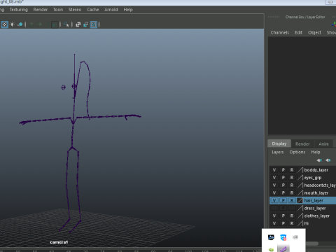 Rigged 3D Character for Maya and 3ds Max with Custom Attributes 3D मॉडल