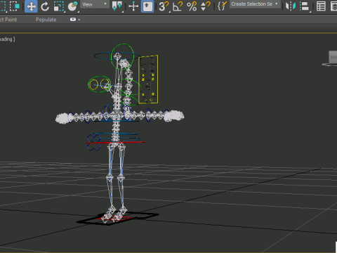 Rigged 3D Character for Maya and 3ds Max with Custom Attributes 3D मॉडल