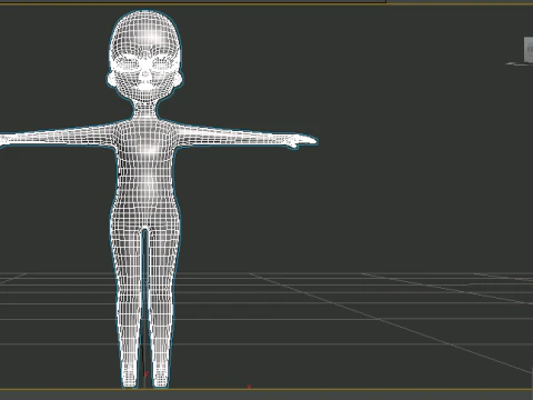 Rigged 3D Character for Maya and 3ds Max with Custom Attributes 3D Model