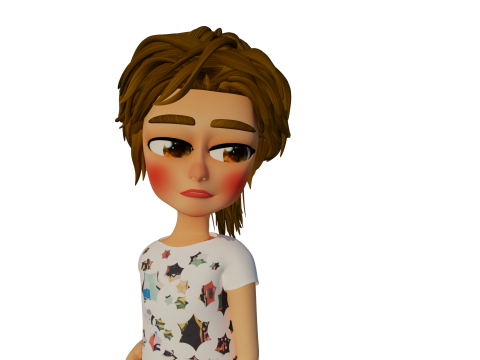 Rigged 3D Character for Maya and 3ds Max with Custom Attributes 3D मॉडल