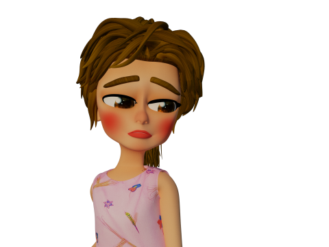 Rigged 3D Character for Maya and 3ds Max with Custom Attributes 3D मॉडल