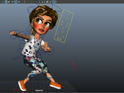 Rigged 3D Character for Maya and 3ds Max with Custom Attributes 3D मॉडल