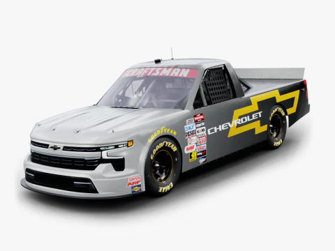 2025 Nascar Craftsman 트럭 시리즈 쉐보레 실버라도 3D 모델