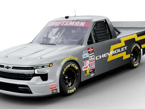 2025 Nascar Craftsman 트럭 시리즈 쉐보레 실버라도 3D 모델
