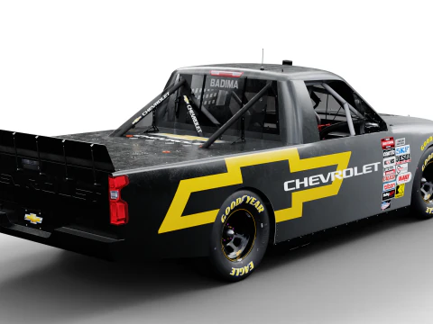 2025 Nascar Craftsman 트럭 시리즈 쉐보레 실버라도 3D 모델