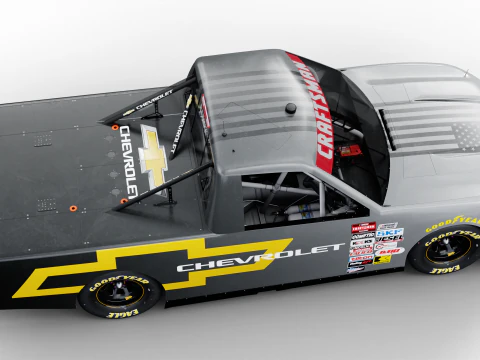 2025 Nascar Craftsman 트럭 시리즈 쉐보레 실버라도 3D 모델