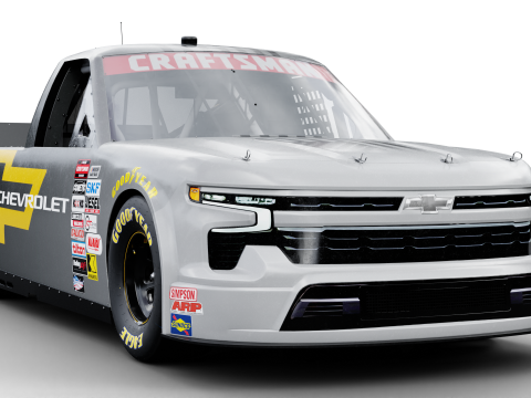 2025 Nascar Craftsman Truck Series Chevrolet Silverado 3D Model