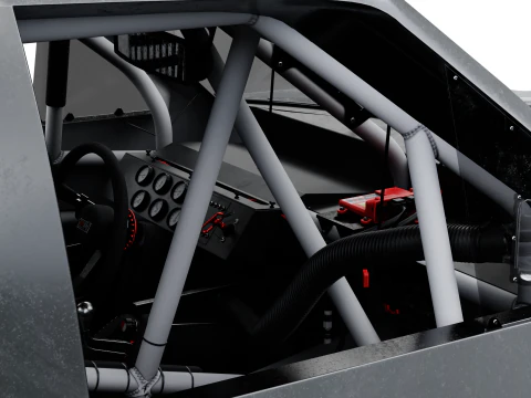 2025 Nascar Craftsman 트럭 시리즈 쉐보레 실버라도 3D 모델