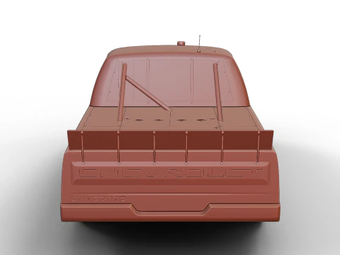 2025 Nascar Craftsman 트럭 시리즈 쉐보레 실버라도 3D 모델