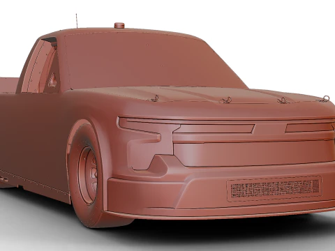2025 Nascar Craftsman 트럭 시리즈 쉐보레 실버라도 3D 모델