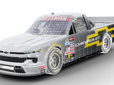2025 Nascar Craftsman Truck Series Chevrolet Silverado 3D Model