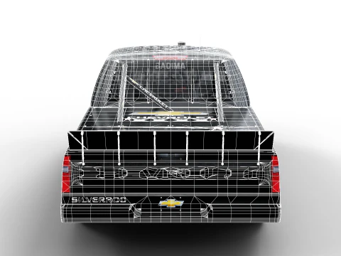 2025 Nascar Craftsman 트럭 시리즈 쉐보레 실버라도 3D 모델