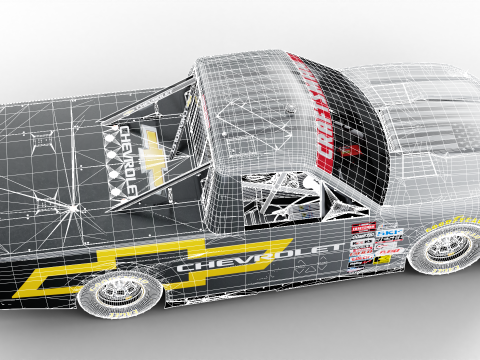 2025 Nascar Craftsman Truck Series Chevrolet Silverado 3D Model