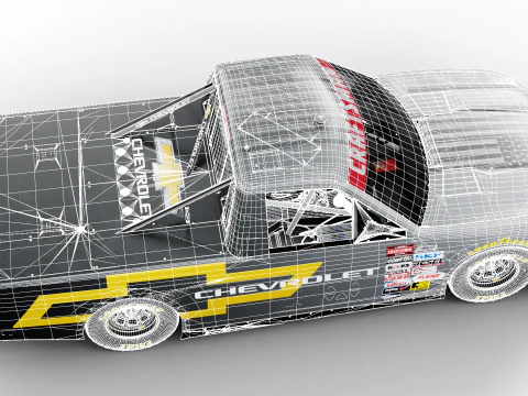 2025 Nascar Craftsman 트럭 시리즈 쉐보레 실버라도 3D 모델