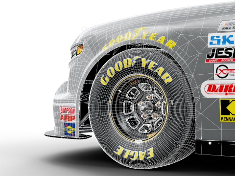 2025 Nascar Craftsman Truck Series Chevrolet Silverado 3D Model