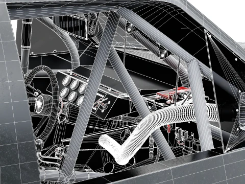 2025 Nascar Craftsman 트럭 시리즈 쉐보레 실버라도 3D 모델