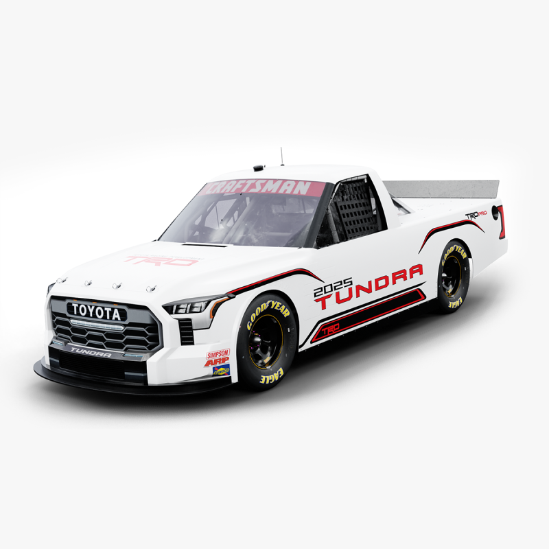 2025 Nascar Craftsman Truck Series Toyota Tundra 3D 模型 .c4d .max .obj .3ds .fbx .stl .blend