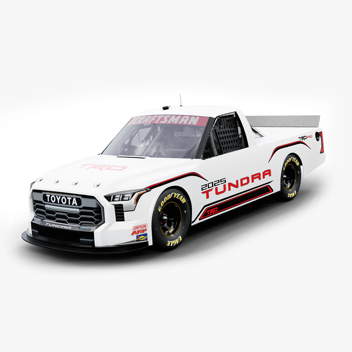 2025 Nascar Craftsman Truck Series Toyota Tundra 3D Model .c4d .max .obj .3ds .fbx .stl .blend 