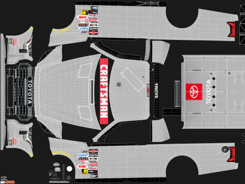 2025 Nascar Craftsman Truck Series Toyota Tundra 3D Model