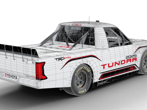 2025 Nascar Craftsman Truck Series Toyota Tundra 3D 模型