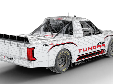 2025 Nascar Craftsman Truck Series Toyota Tundra 3D Model