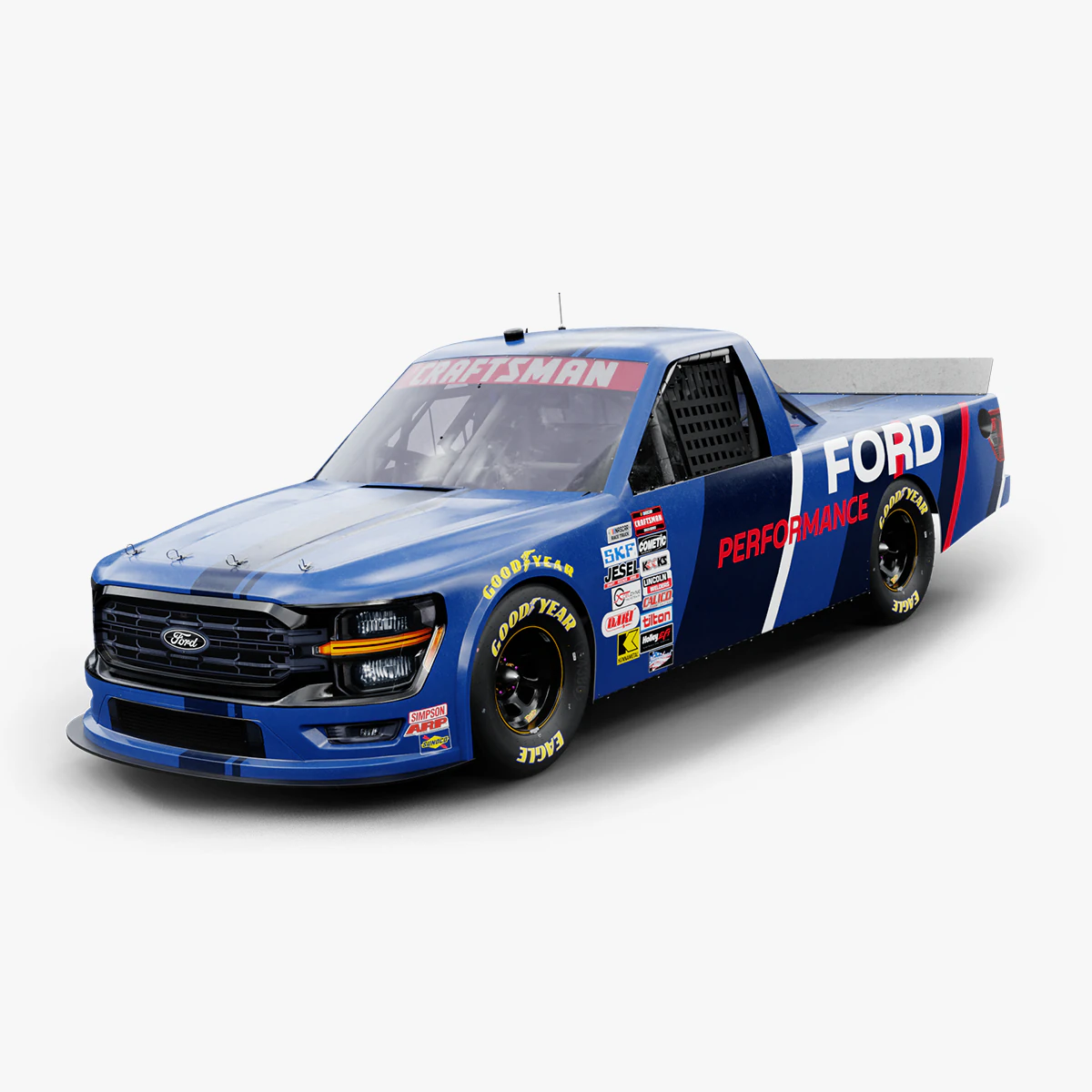 2025 NASCAR Zanaatkar Kamyon Serisi F-150 3D Model .c4d .max .obj .3ds .fbx .stl .blend 