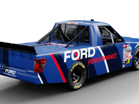 2025 NASCAR Zanaatkar Kamyon Serisi F-150 3D Model