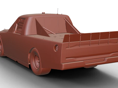 2025 NASCAR Zanaatkar Kamyon Serisi F-150 3D Model