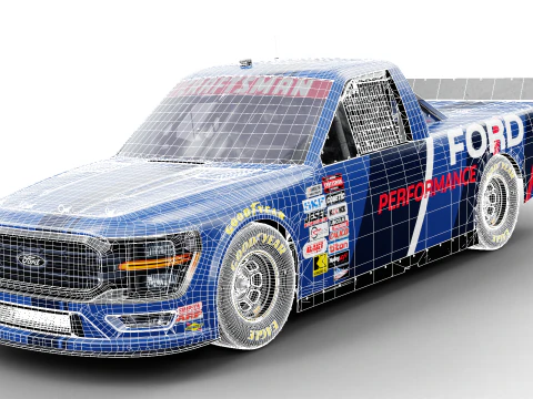 2025 NASCAR Zanaatkar Kamyon Serisi F-150 3D Model