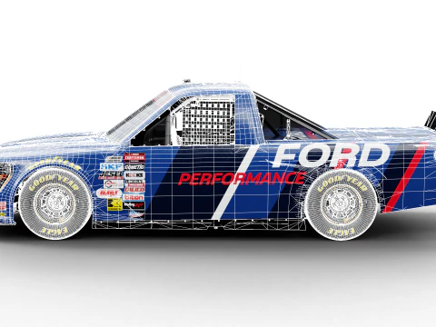 2025 NASCAR Zanaatkar Kamyon Serisi F-150 3D Model