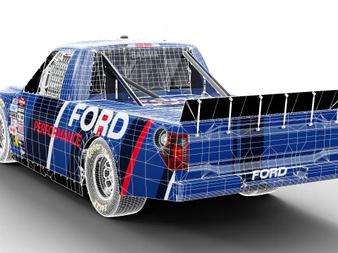 2025 NASCAR Zanaatkar Kamyon Serisi F-150 3D Model