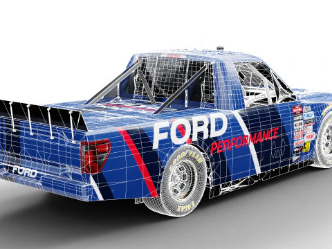 2025 NASCAR Zanaatkar Kamyon Serisi F-150 3D Model