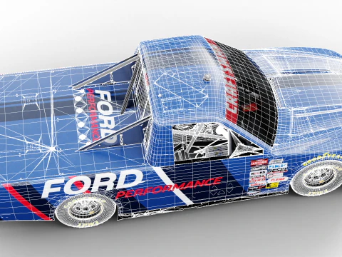 2025 NASCAR Zanaatkar Kamyon Serisi F-150 3D Model