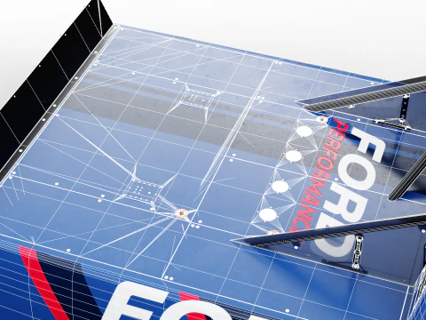 2025 NASCAR Zanaatkar Kamyon Serisi F-150 3D Model