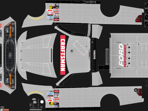 2025 NASCAR Craftsman Truck Series F-150 3D Модель