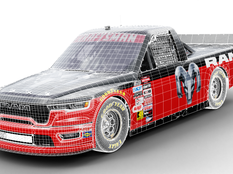 2026 NASCAR Craftsman Truck Series Ram 1500 3Dモデル